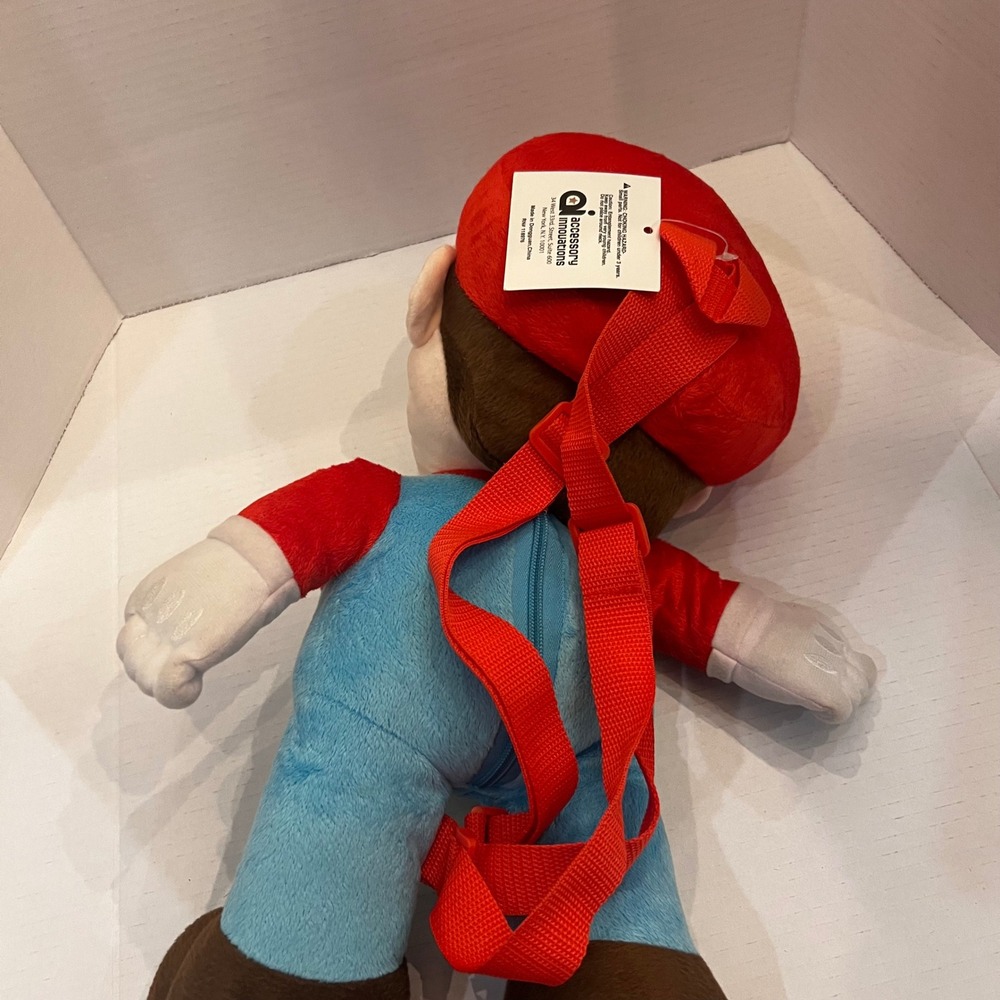 Mario Plush Backpack Accessory Innovations Nintendo Collectible Bag NEW - Picture 6 of 7